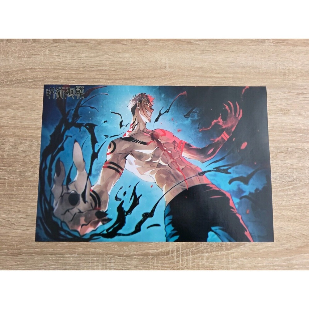Jujutsu Kaisen Ryomen Sukuna Anime Art Print Poster Illustration JJK Decor